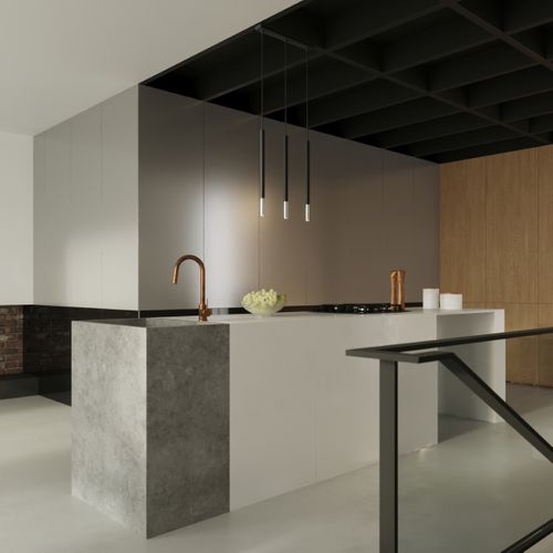 Suspension Acier Noir/chromé G9 1 Mozaica