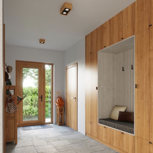 Plafonnier Bois Bois Naturel Gu10/es111 2 Quatro