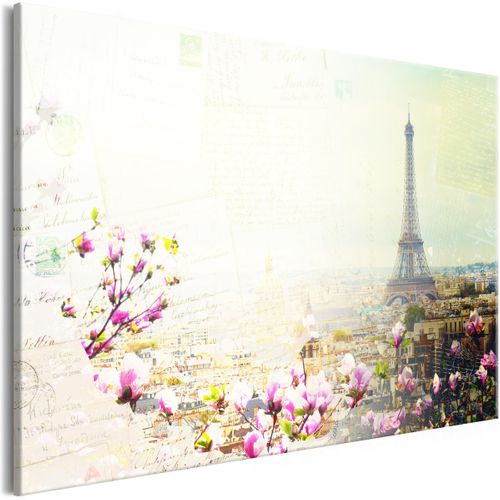 Tableau Imprimé "postcards From Paris Wide" 60 X 90 Cm
