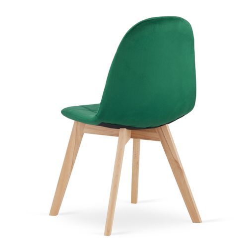 Chaise Bora - Velours Vert Foncé X 1 60x40x50