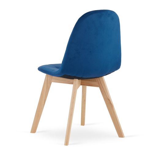 Chaise Bora - Velours Bleu Marine X 1 60x40x50