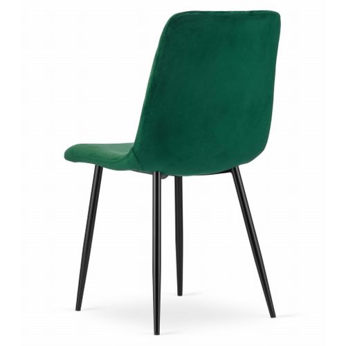 Chaise Turin - Velours Vert Foncé X 1 60x50x50