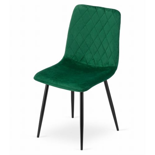Chaise Turin - Velours Vert Foncé X 1 60x50x50