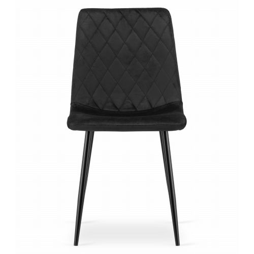 Chaise Turin - Velours Noir X 1 60x50x50