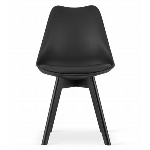 Chaise Mark - Noir/pieds Noirs X 1 45x45x50