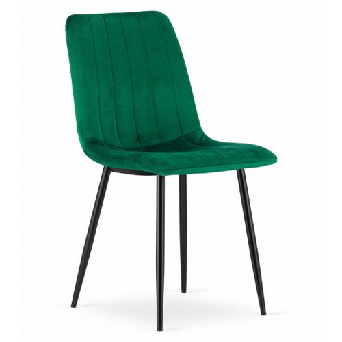 Chaise Lava - Velours Vert Foncé X 1 60x50x50