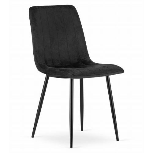Chaise Lava - Velours Noir X 1 60x50x50