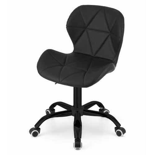 Chaise De Bureau Noto Simili Cuir - Noir 46x46x52