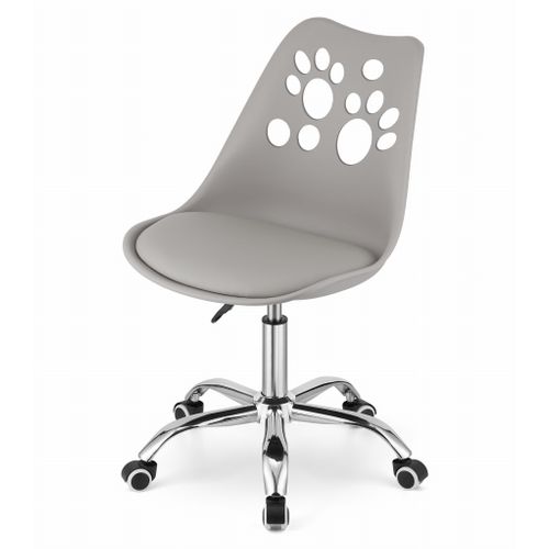 Fauteuil Pivotant Print - Gris 61x41x52