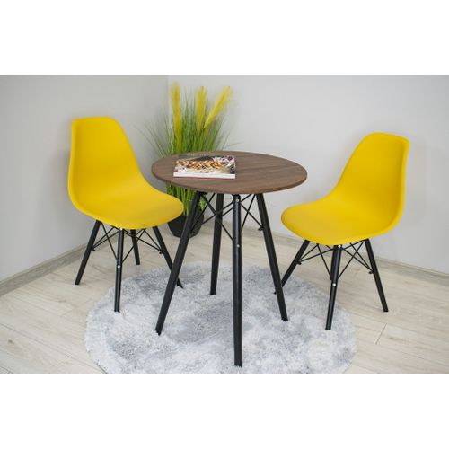 Table Todi Ronde 60 Cm - Frêne Foncé 69x72x9