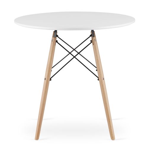 Table Todi Ronde 80 Cm - Blanc 88x91x9