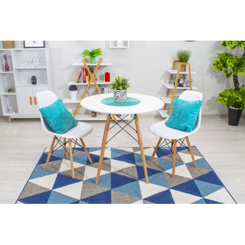 Table Todi Ronde 80 Cm - Blanc 88x91x9