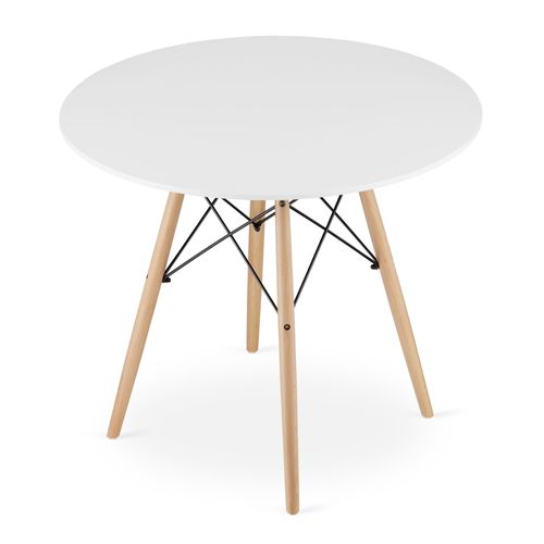 Table Todi Ronde 90 Cm - Blanc 98x99x9