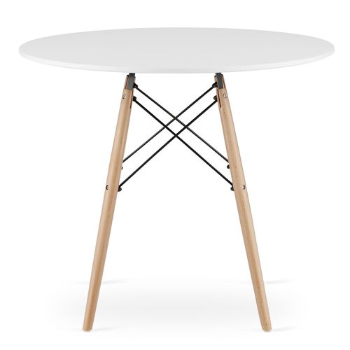 Table Todi Ronde 90 Cm - Blanc 98x99x9