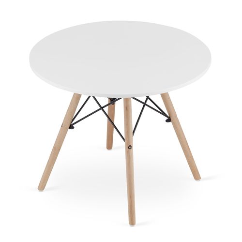 Table Ronde Maksi 60cm - Blanc - 72x69x9