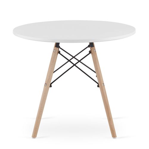 Table Ronde Maksi 60cm - Blanc - 72x69x9