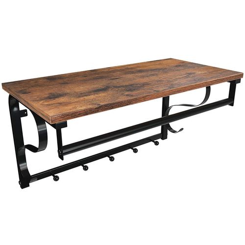 Étagère Murale Avec Crochets - 70x38x6