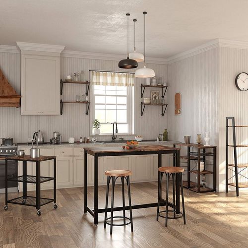 Ensemble De 2 Étagères Murales - 70x29x10