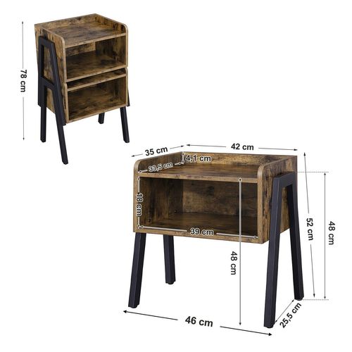 Chevet / Table D'appoint - 61x46x11