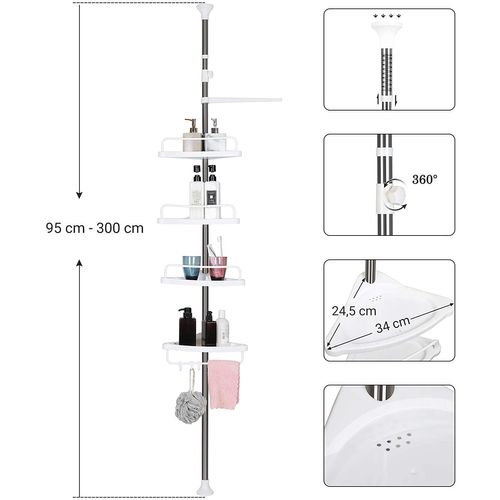 Étagère De Salle De Bain Télescopique - 89x28x8