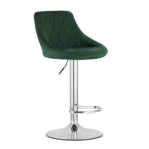 Hoker Kast - Velours Vert/base Chromée 49x35x47
