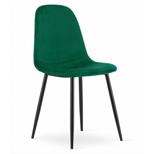 Chaise Como - Velours Vert Foncé X 2 60x50x50