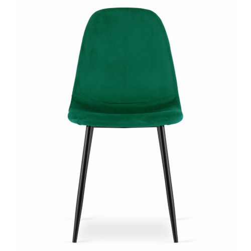 Chaise Como - Velours Vert Foncé X 2 60x50x50