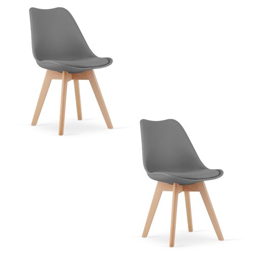 Chaise Mark Gris Graphite X 2 61x40x50