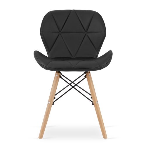 Chaise Lago Similicuir - Noir X 3 60x50x50