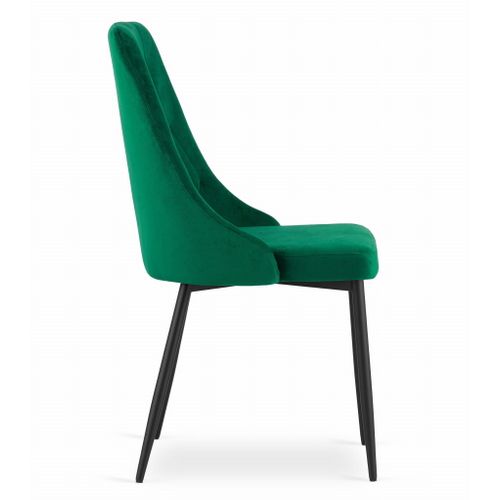 Chaise Imola - Velours Vert Foncé X 3 83x73x50