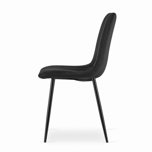 Chaise Lava - Velours Noir X 3 67x58x59