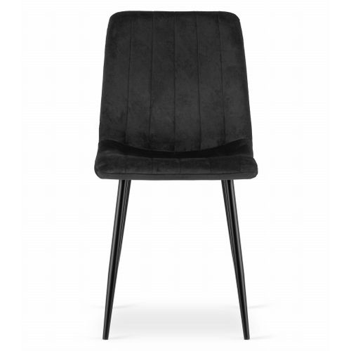 Chaise Lava - Velours Noir X 3 67x58x59