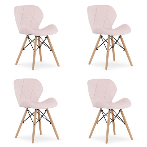 Chaise Lago Aksamit - Rose X 4 60x50x50