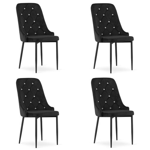 Chaise Amore - Noire X 4 77x73x50