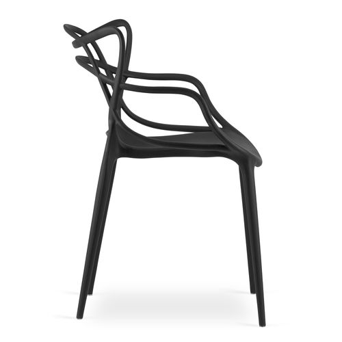 Chaises Kato - Noires X 4 68x59x58