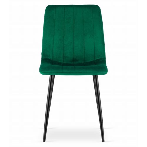 Chaise Lava - Velours Vert Foncé X 4 67x58x59