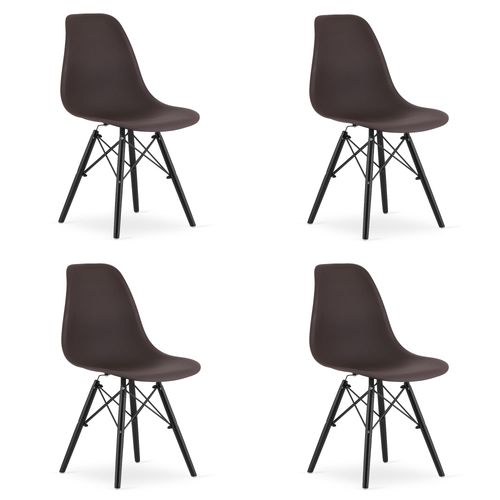Chaise Osaka Café/pieds Noirs X 4 61x40x50