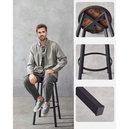 Tabourets De Bar 2 Pièces 96x9x60