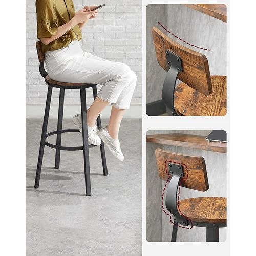 Tabourets De Bar 2 Pièces 96x9x60