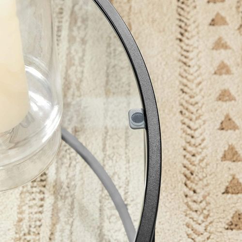 Table Basse Ronde En Verre 93x10x92