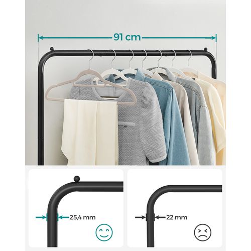 Portant à Roulettes Pour Vêtements - 44x12x32