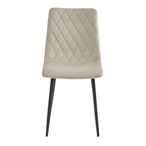 Chaise Turin - Beige Velours X 1 60x50x50