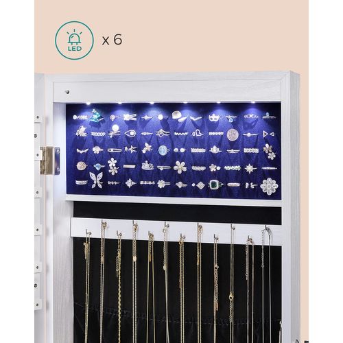 Armoire Murale à Bijoux Avec Miroir - 117x45x16