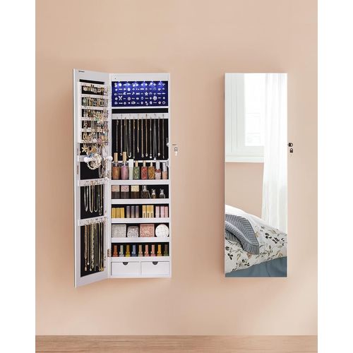 Armoire Murale à Bijoux Avec Miroir - 117x45x16