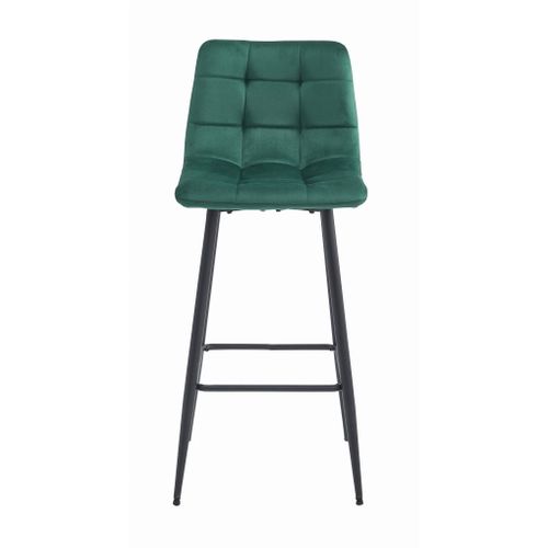 Hoker Arceto - Velours Vert Foncé / Pieds Noirs X 4 73x46x62