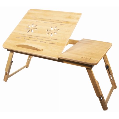 Table Pliante Pour Ordinateur Portable En Bambou L 58x36x6