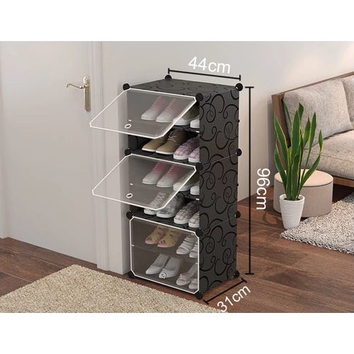 Meuble à Chaussures Modulaire 6 Niveaux - 37x42x7