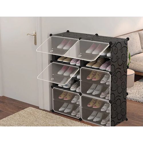 Meuble à Chaussures Modulaire 12 Niveaux - 37x42x7