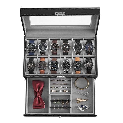 Boîte Pour Montres Et Bijoux 37x19x25