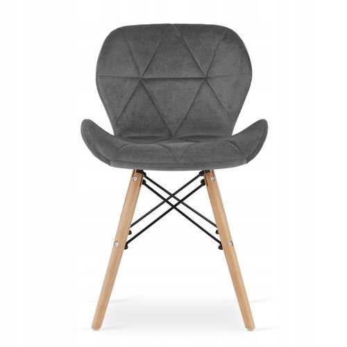 Ensemble Table Rectangulaire Adria 120x80 Blanche + 4 Chaises Lago Grises